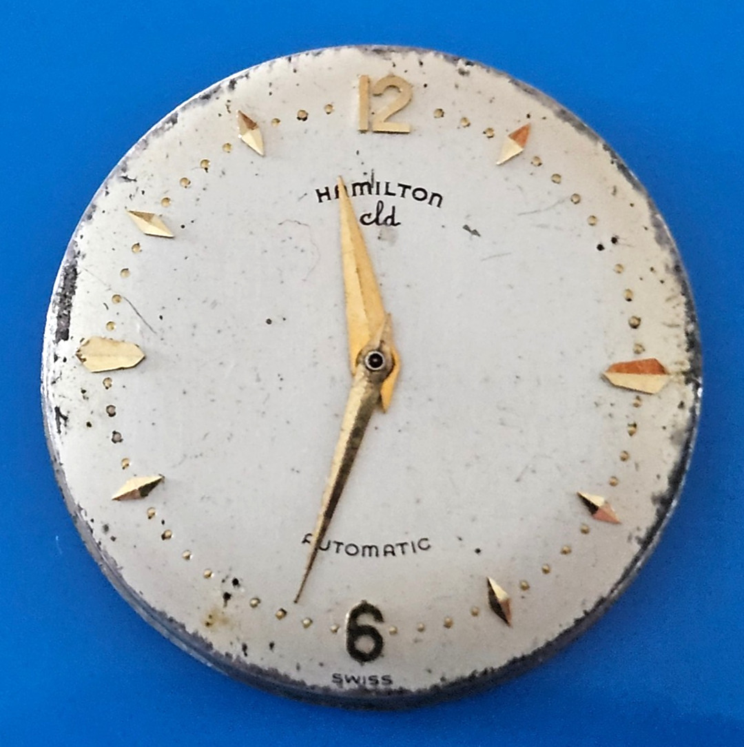 HAMILTON CLD 17J Watch Movement (REMOVED FROM GOLD CASE/BALANCE RUNS) lot115