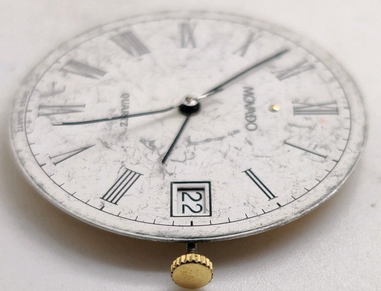 Movado ETA Cal. 255.111 Swiss quartz watch movement For Repair