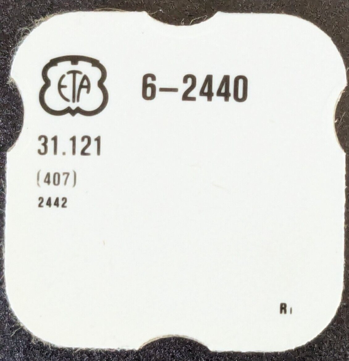 NOS ETA 6″ Cal. 2440 2442 Clutch Wheel Part # 407 31.121