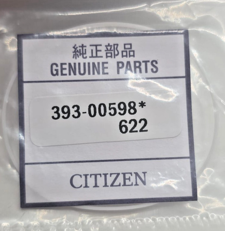 CITIZEN ECO-DRIVE BOTTOM GASKET H145-S09328 393-00598 SOLAR RADIO-CONTROLLED