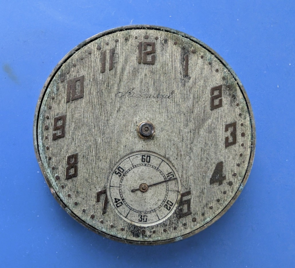 VINTAGE 12 SIZE TACY WATCH CO ADMIRAL POCKET WATCH MOVEMENT NOT RUNNING