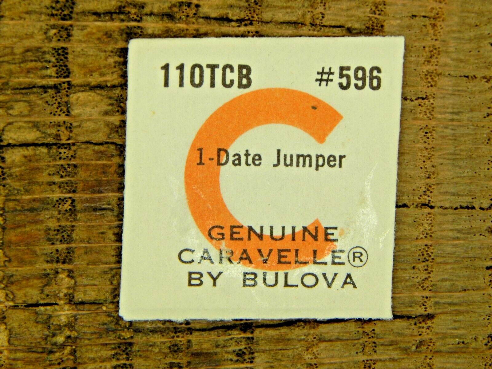 Genuine Caravelle by Bulova 11OTCB Date Jumper 596 Watch Part NEW OLD STOCK