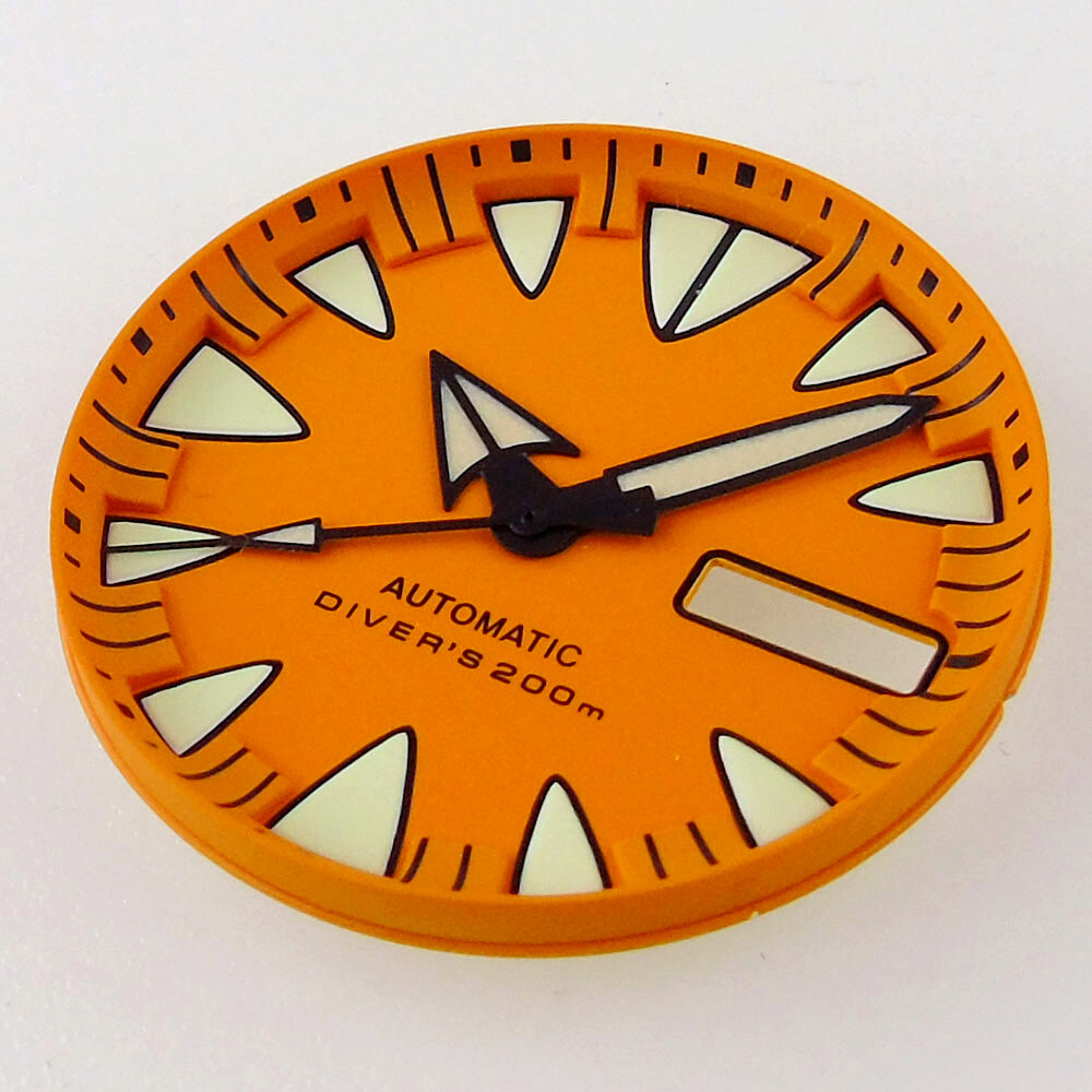 29mm Tandorio Blue Orange Red Yellow Dial Chapter ring Fit Japan NH36A movement