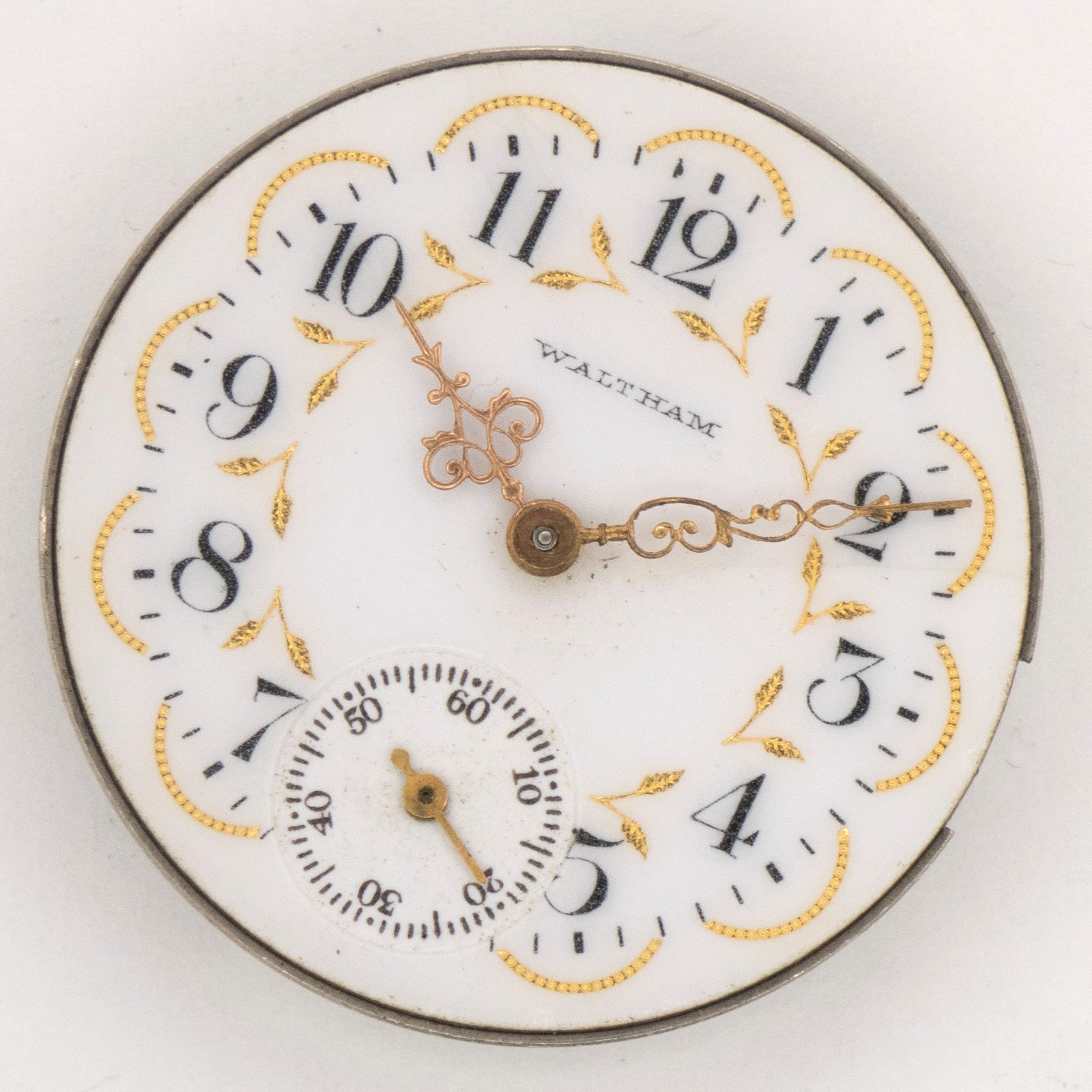 Waltham Grade Seaside Model 1891 0-Size 7-Jewel Antique Pocket Watch Movement