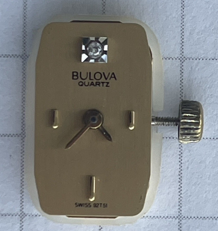 Bulova Quartz movement ETA 280 002 working, diamond dial