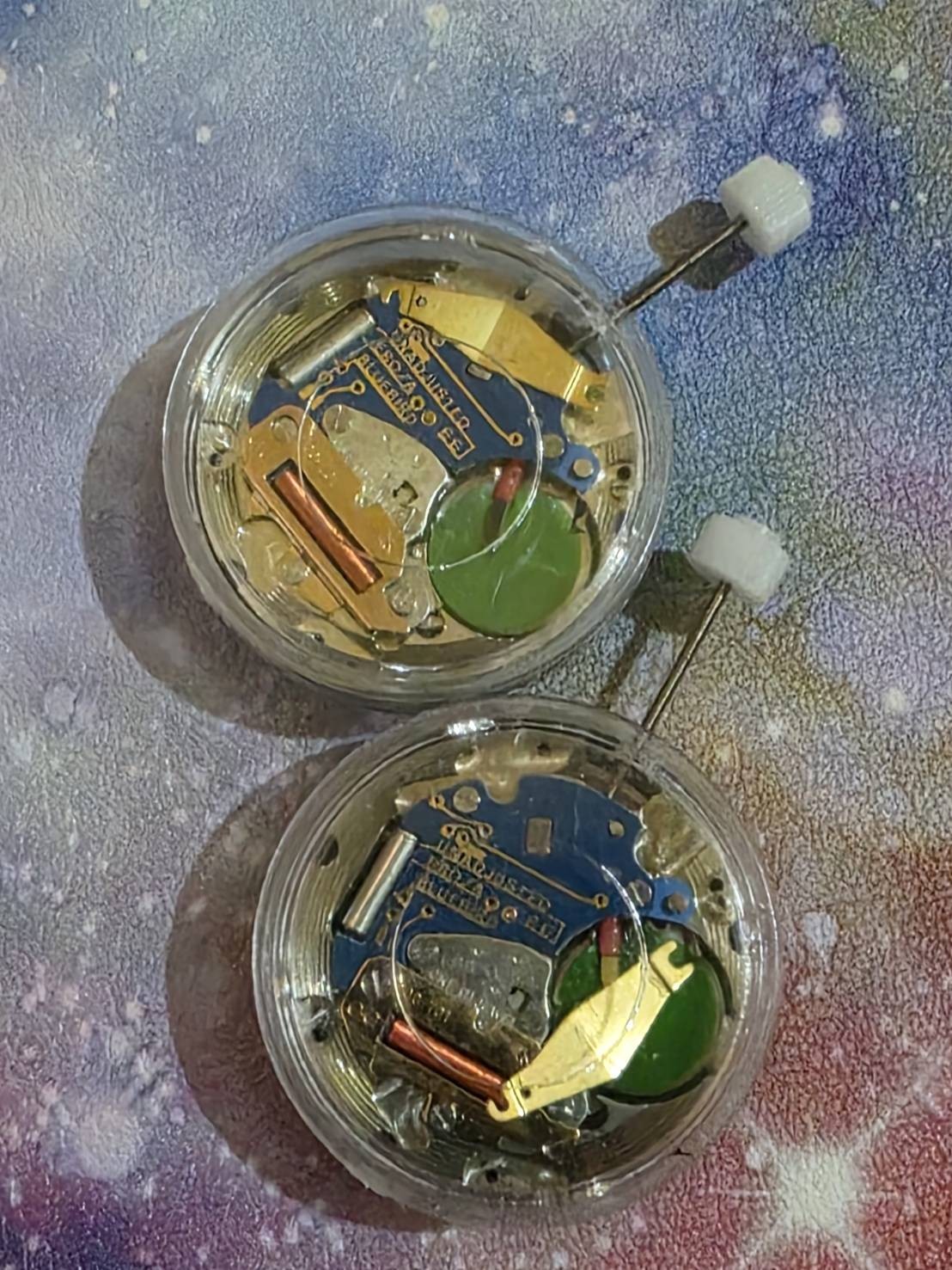 2x Ebosa BLUEBIRD Cal.701.211 swiss movement (No disk date version.)