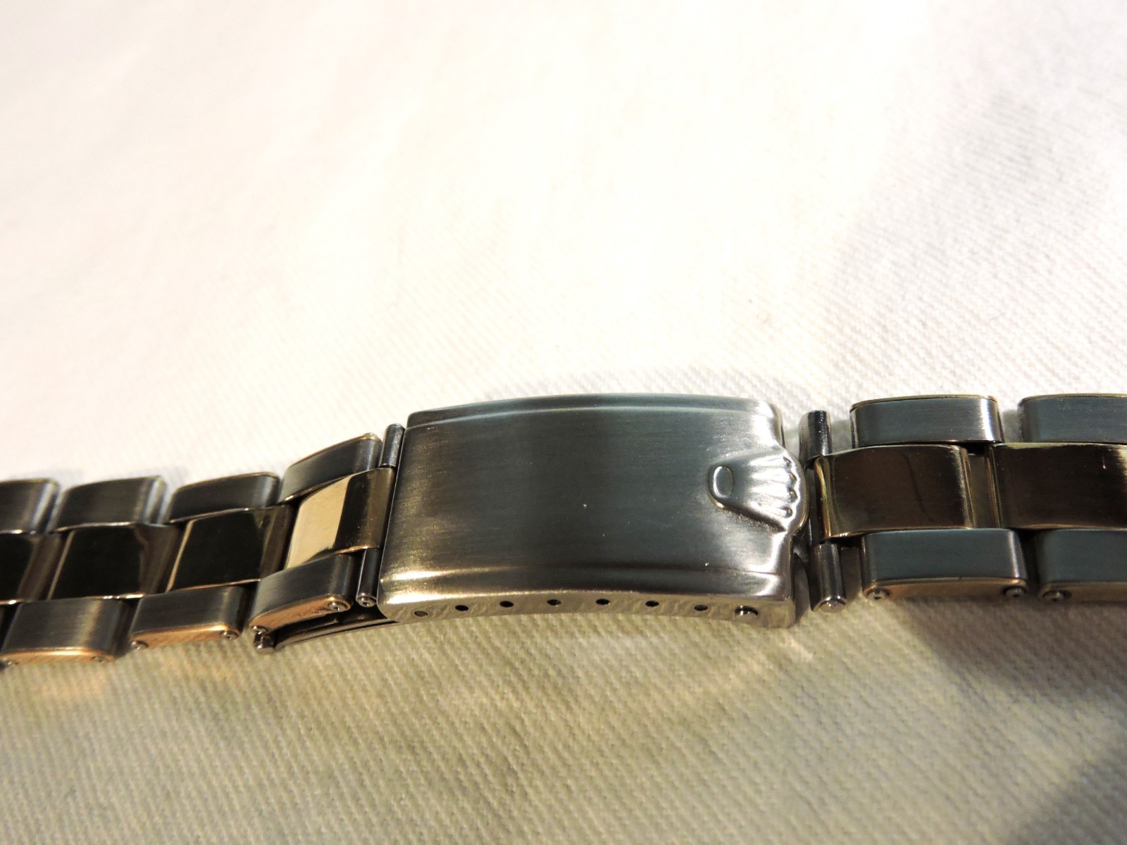 Rolex U.S.A. C & I Vintage Rivet Band 14K GOLD/Steel 20mm from 1950’s VERY RARE!
