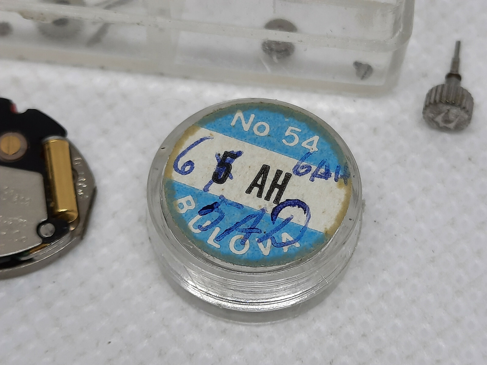 Lot of Various Vintage Bulova Ladies Watch Movement Parts 1960′ / 1970′ / 1980′
