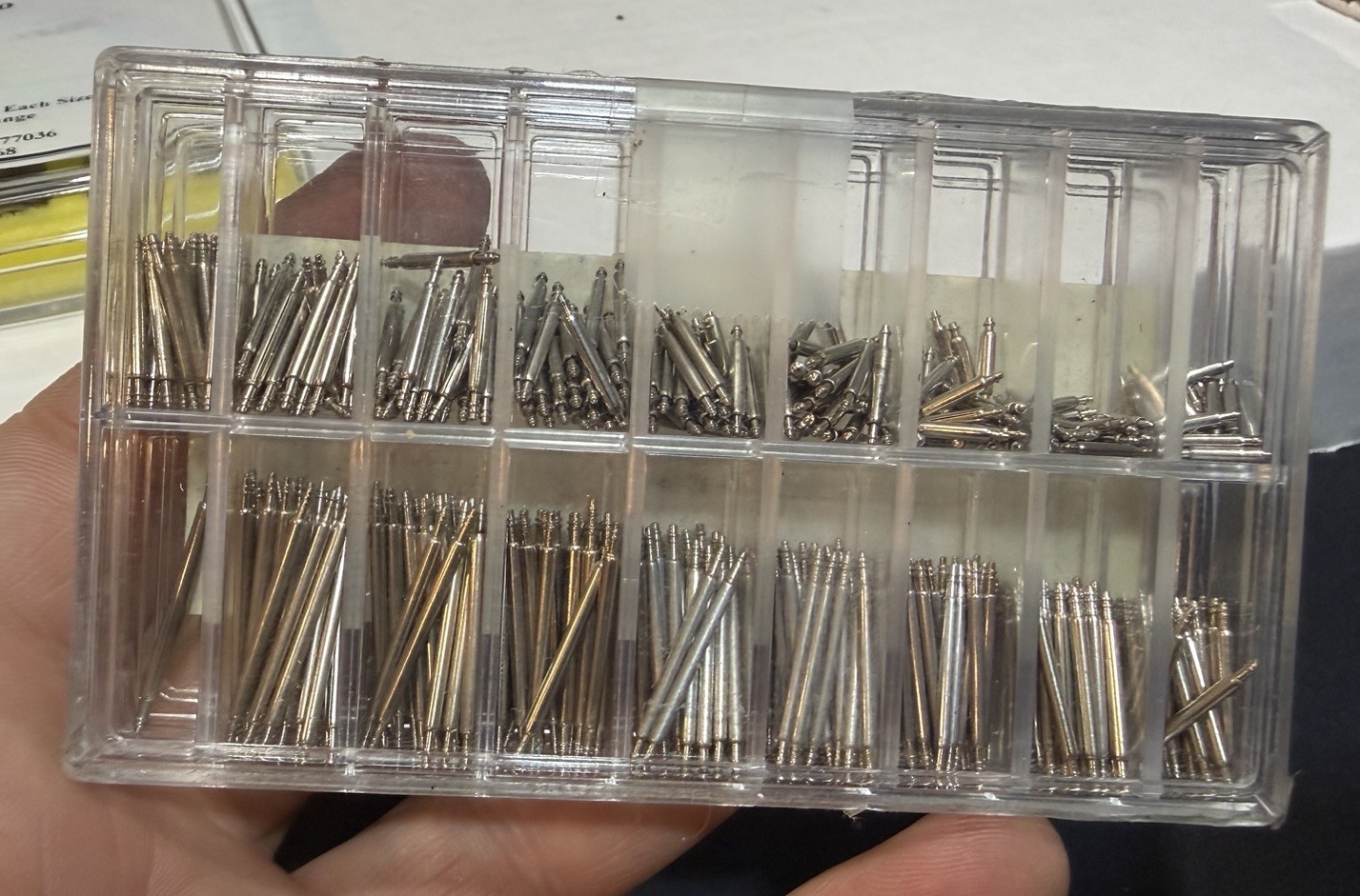 400+pc 8-25mm Stainless Steel Watch Spring Bars Strap Link Pins Assortment Kits