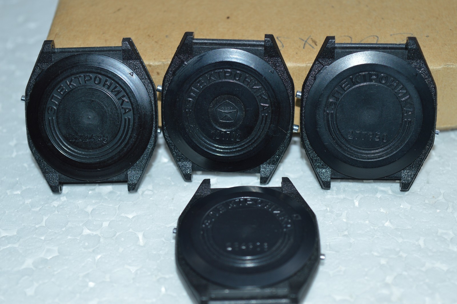 $ RARE SOVIET Russian WATCH ELEKTRONIKA 5 CASE BLACK bracelet Electronika parts