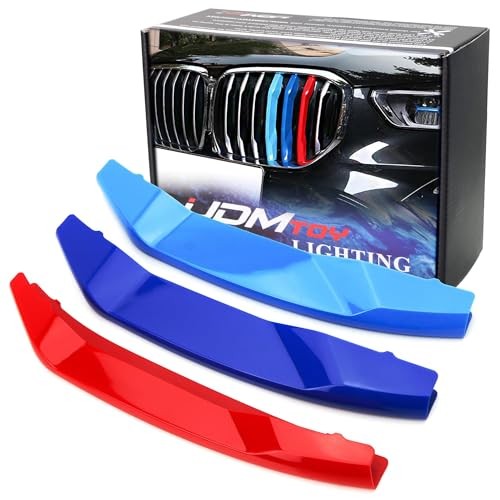 Exact Fit 3pc Set Iconic Tri-Accent Grille Insert Decoration Trims Compatible