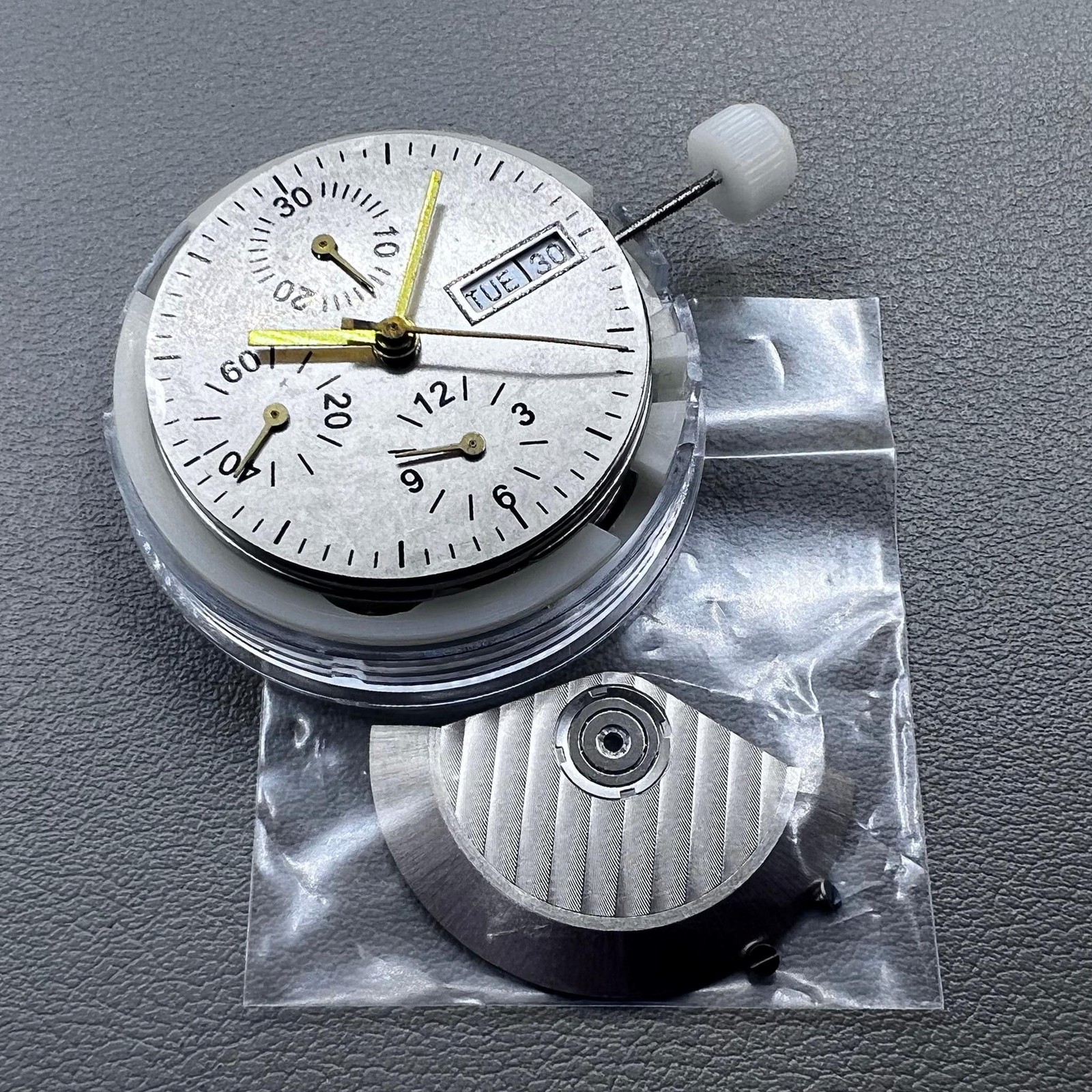 Chinese 7750 Automatic Chronograph Movement Day Date@3 ETA 7750 Configuration