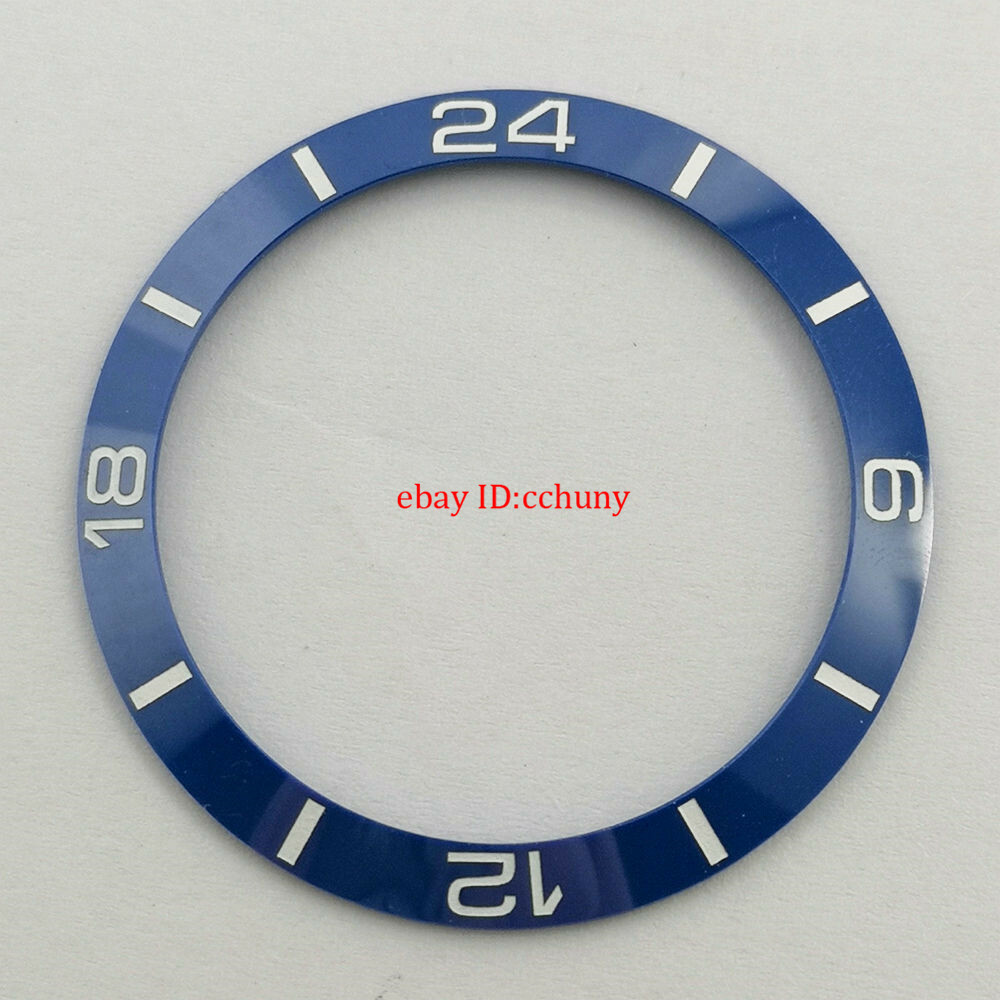 38mm Blue ceramic bezel insert Without luminous beads for 40mm watch