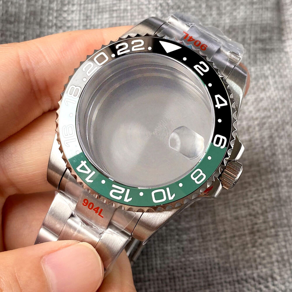 Tandorio 40mm Watch Case 20ATM Diver Sapphire Glass Fit Auto NH35 NH36 PT5000