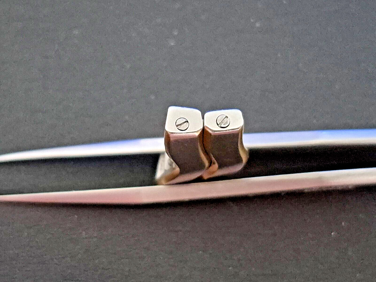 2 EBEL Classic Wave 20.5mm Extra Replacement Link Stainless Steel and Gold & Pin