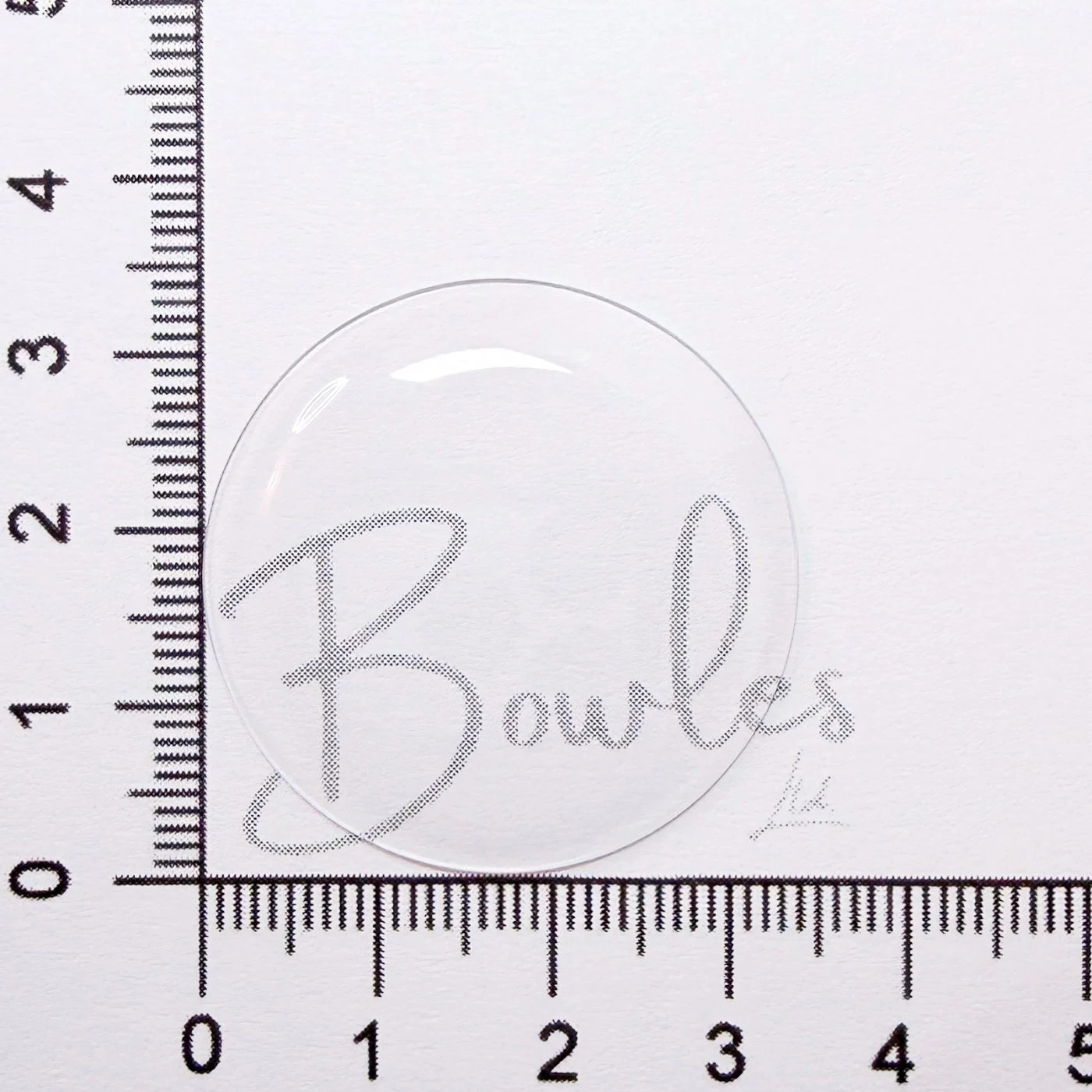 33.8mm Round Medium Dome Mineral Glass Watch Crystal – Antique New Old Stock