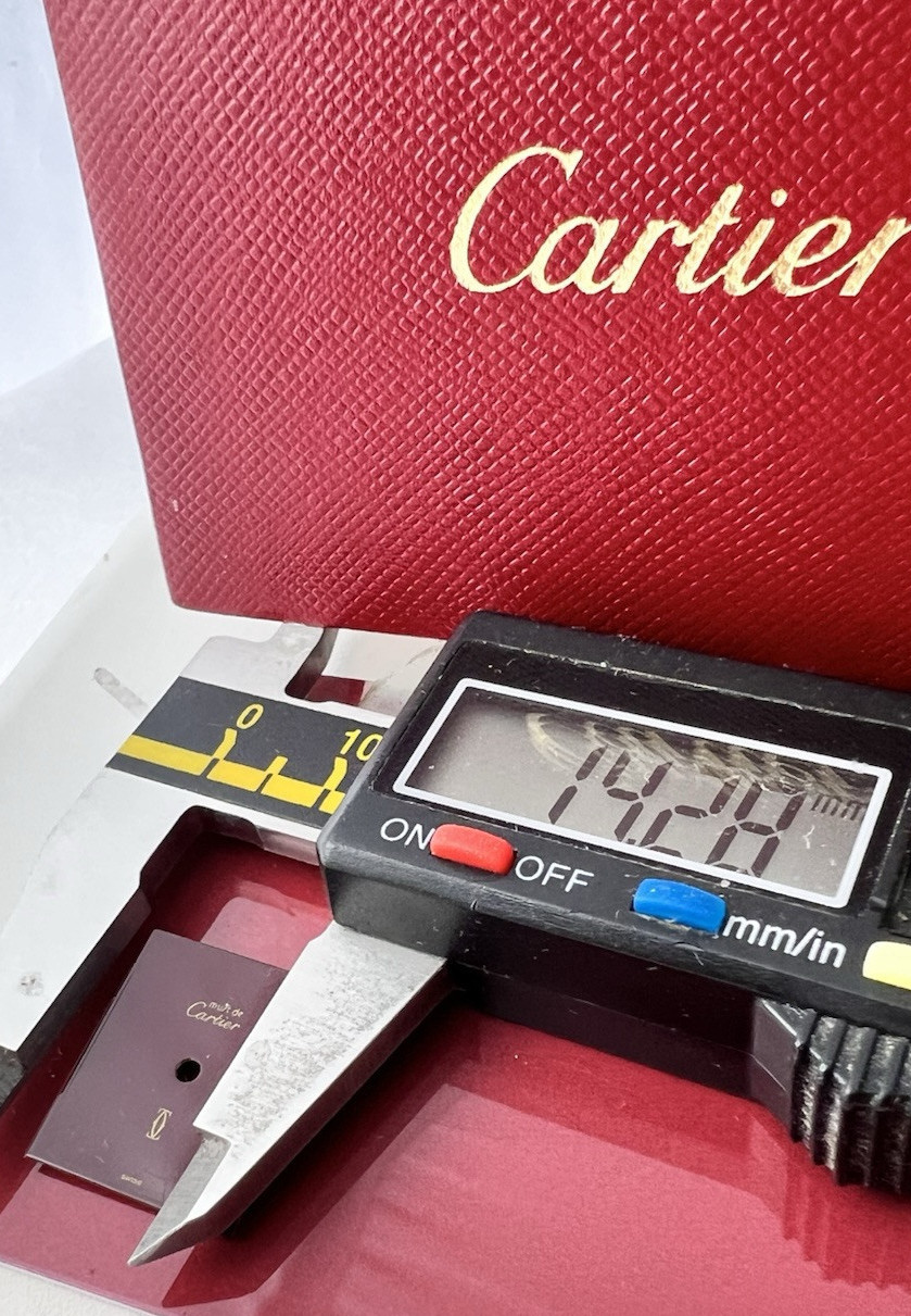 Cartier Dial OXBLOOD BURGUNDY TANK MUST DE CARTIER 17+mm x 14+mm Swiss Made A+