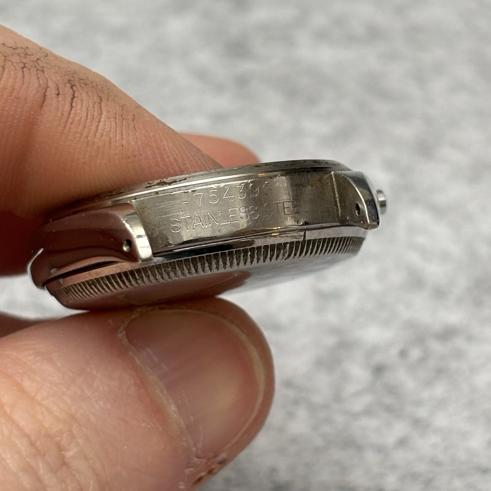 ROLEX STEEL OYSTER PERPETUAL 6084 BREVET BUBBLEBACK CASEBACK Part Used