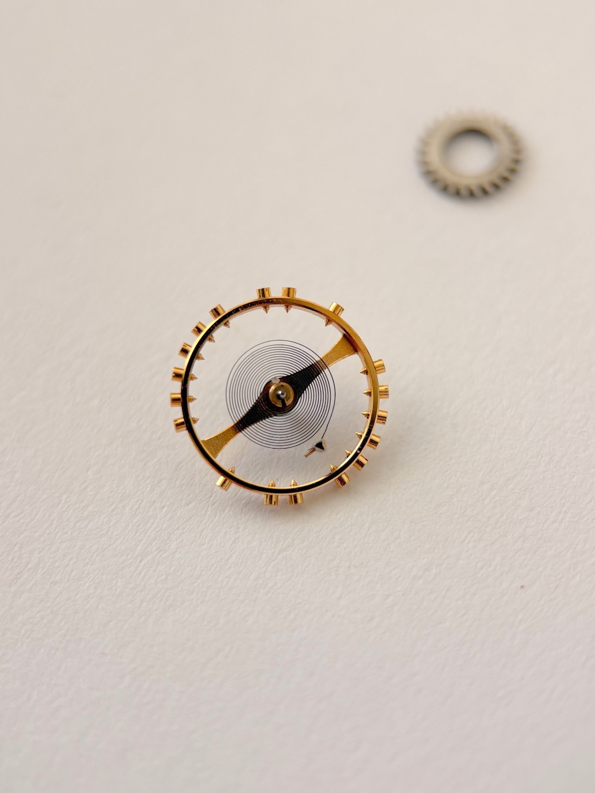 Jaeger LeCoultre Cal K 815 Memovox Alarm Movement Part Balance Fork Barrel Wheel