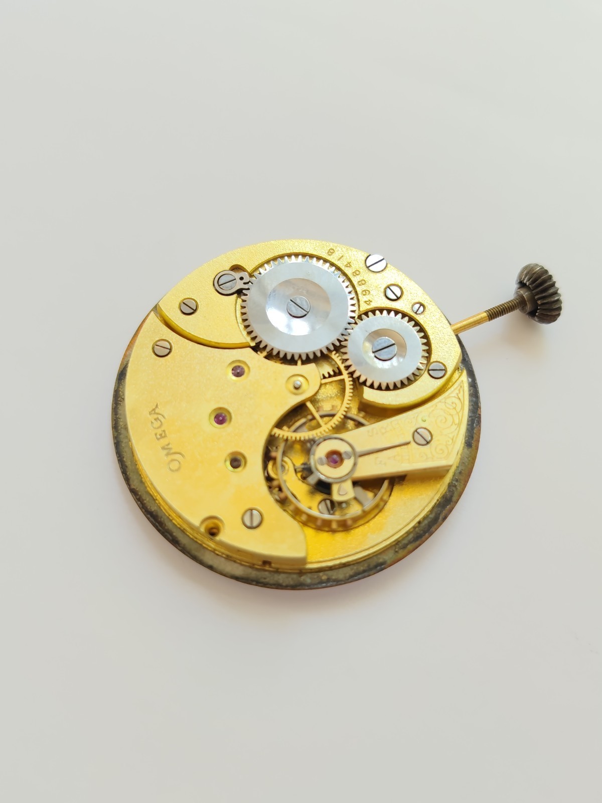 Vintage Omega 18 LPB pocket watch movement – Working. (R-2596)