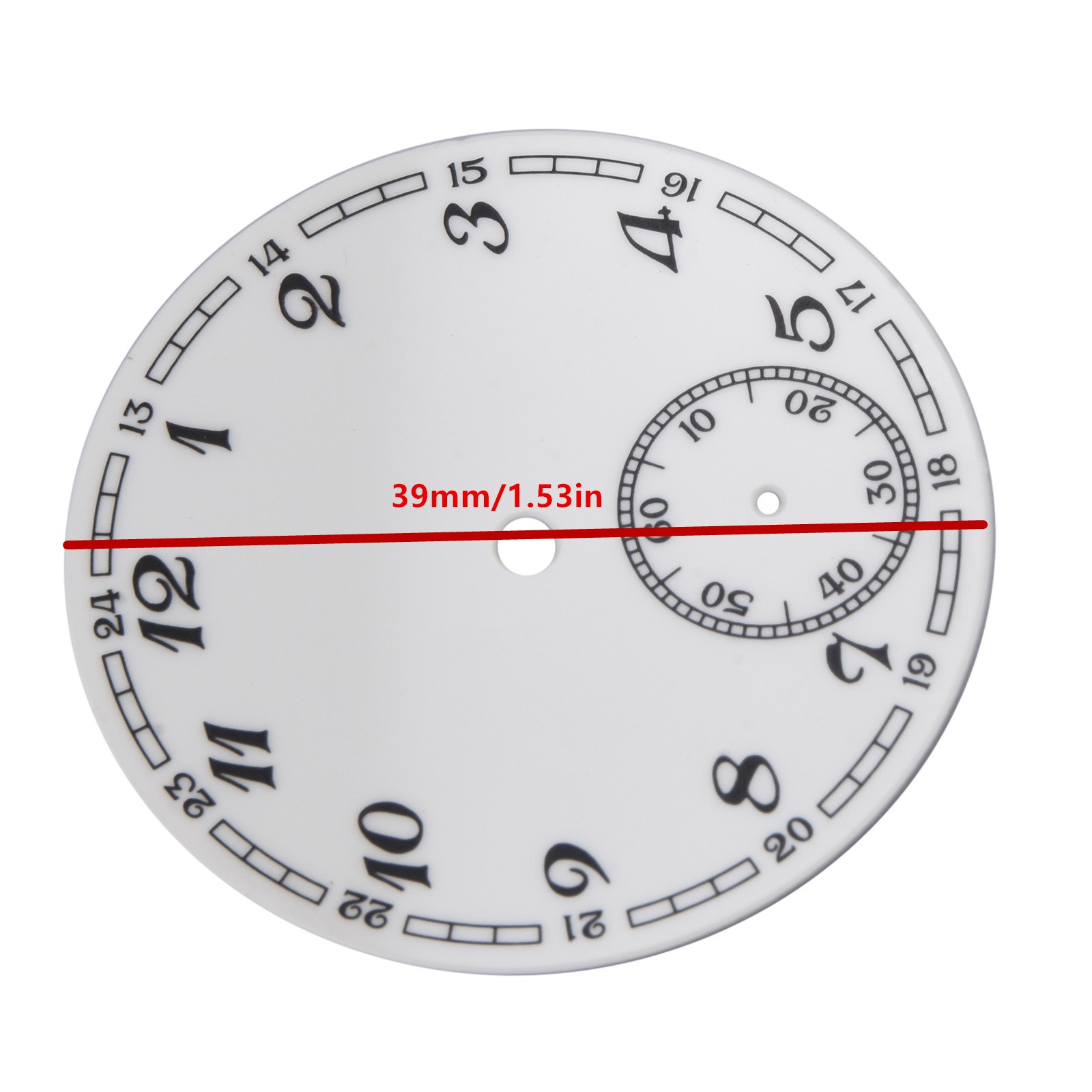 1*Men’s Watch Dial Watch Face Wirstwatch Plate For ETA 6498 ST36 Movement a