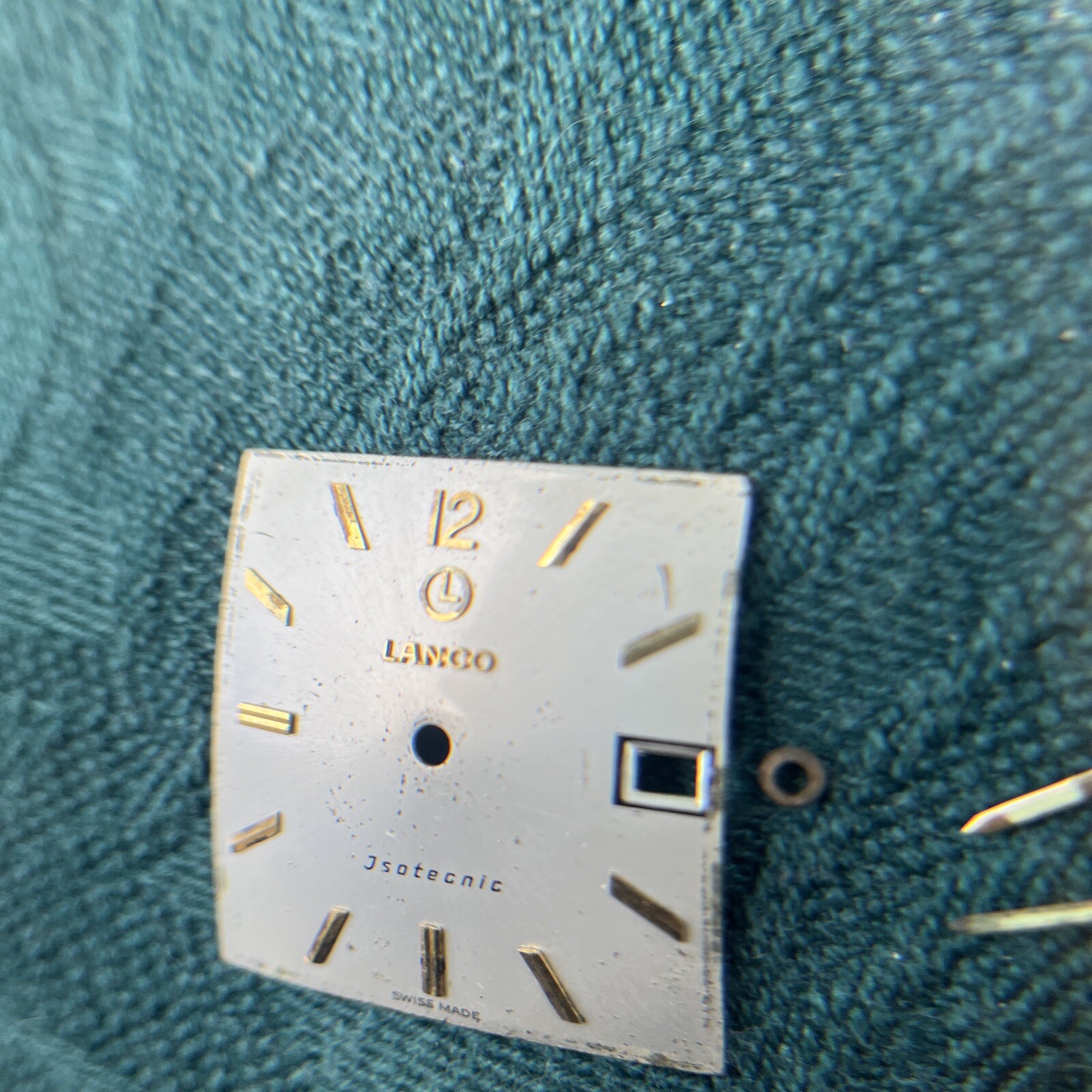 Vintage LANCO Dial and Movement Hands Not Working Used