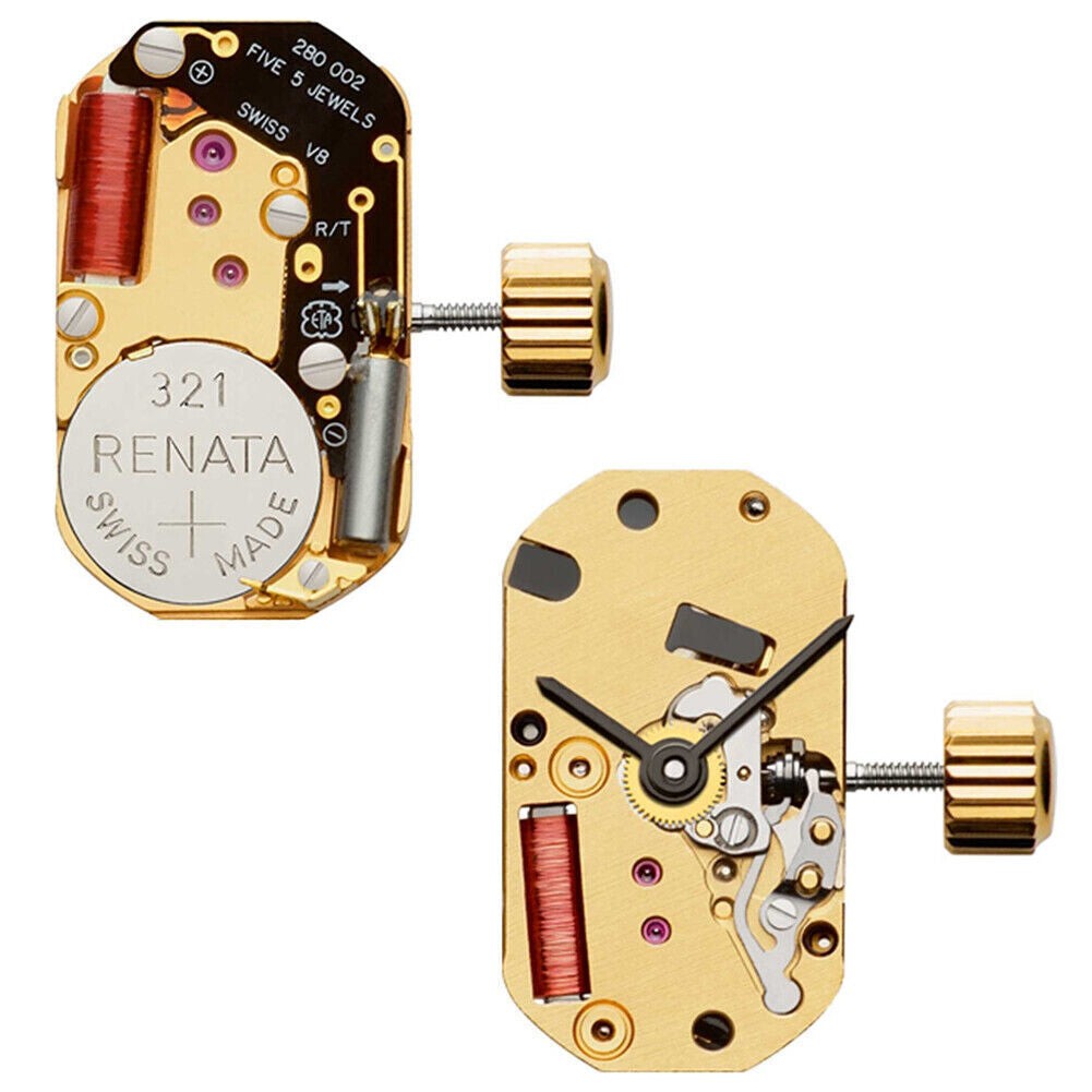 Quartz ETA 280.002 Movement Watch with 2 Hands