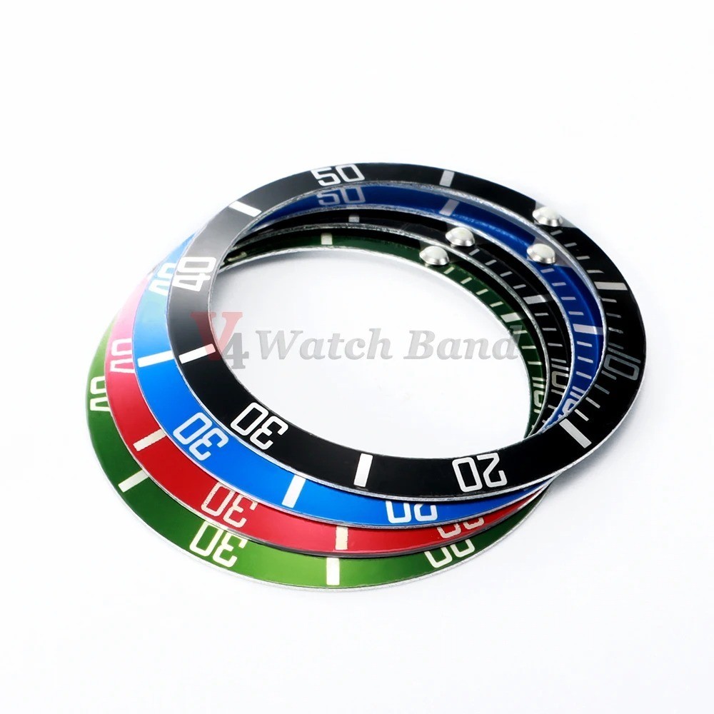 37mm Aluminium Ceramic Watch Bezel Insert Ring for Rolex Watch Case Alloy Insert
