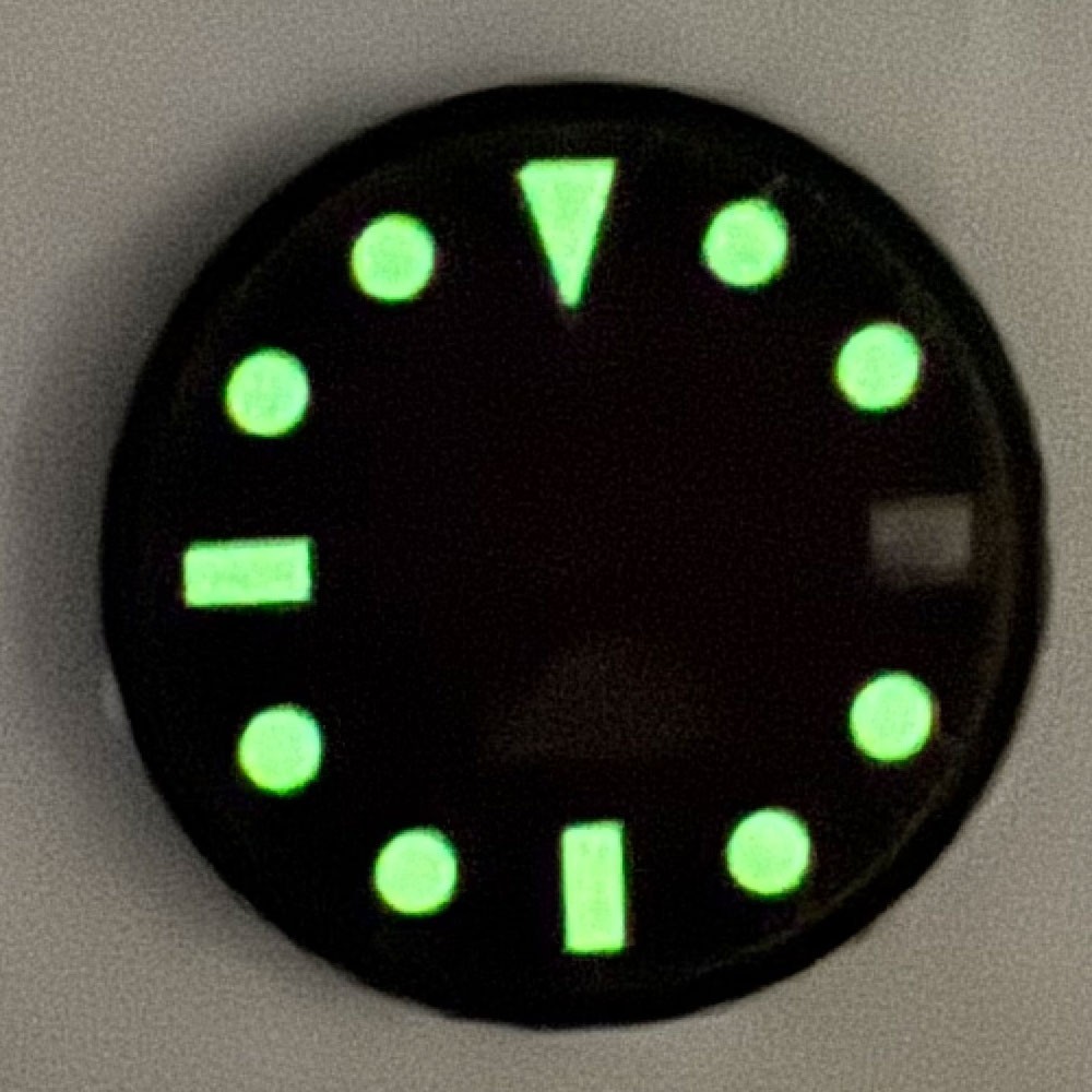 29mm Green Noctilucent GMT sterile Watch Dial fit NH34 NH34A Movement Watch Part