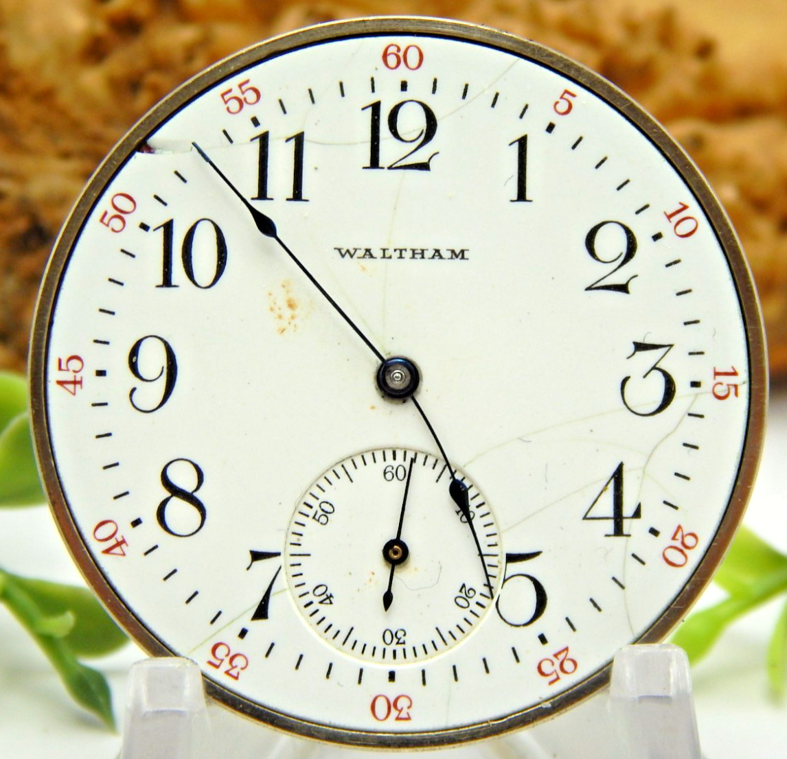 Antique Pocket watch movement Waltham Grade 220 Model 1894 12 size 15 jewel 1913