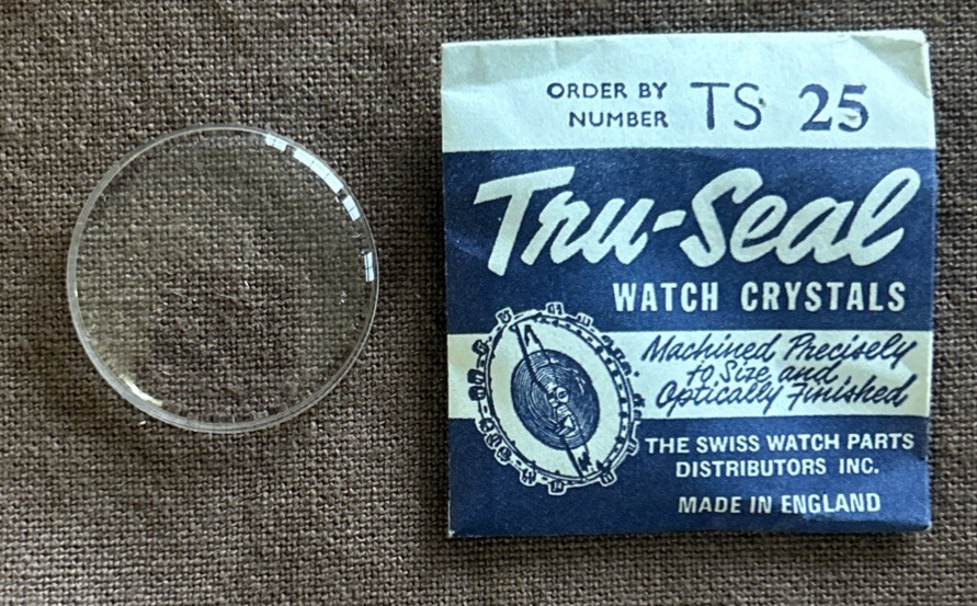 Vintage TRU-SEAL TS 25 Watch Crystal Replacement NOS Made In England
