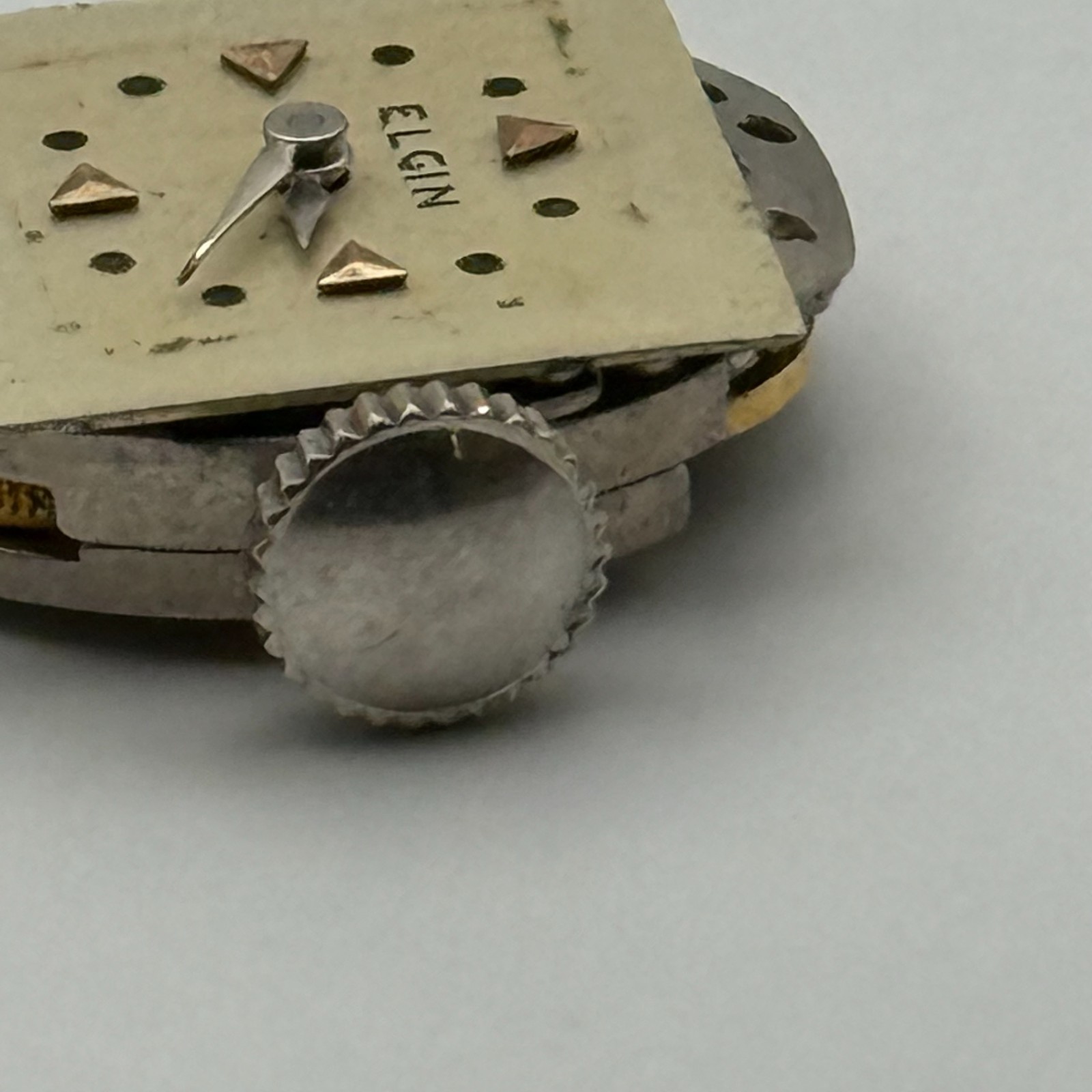 Elgin 833A Watch Movement American Manual Wind Vintage Parts Repair 13.3mm