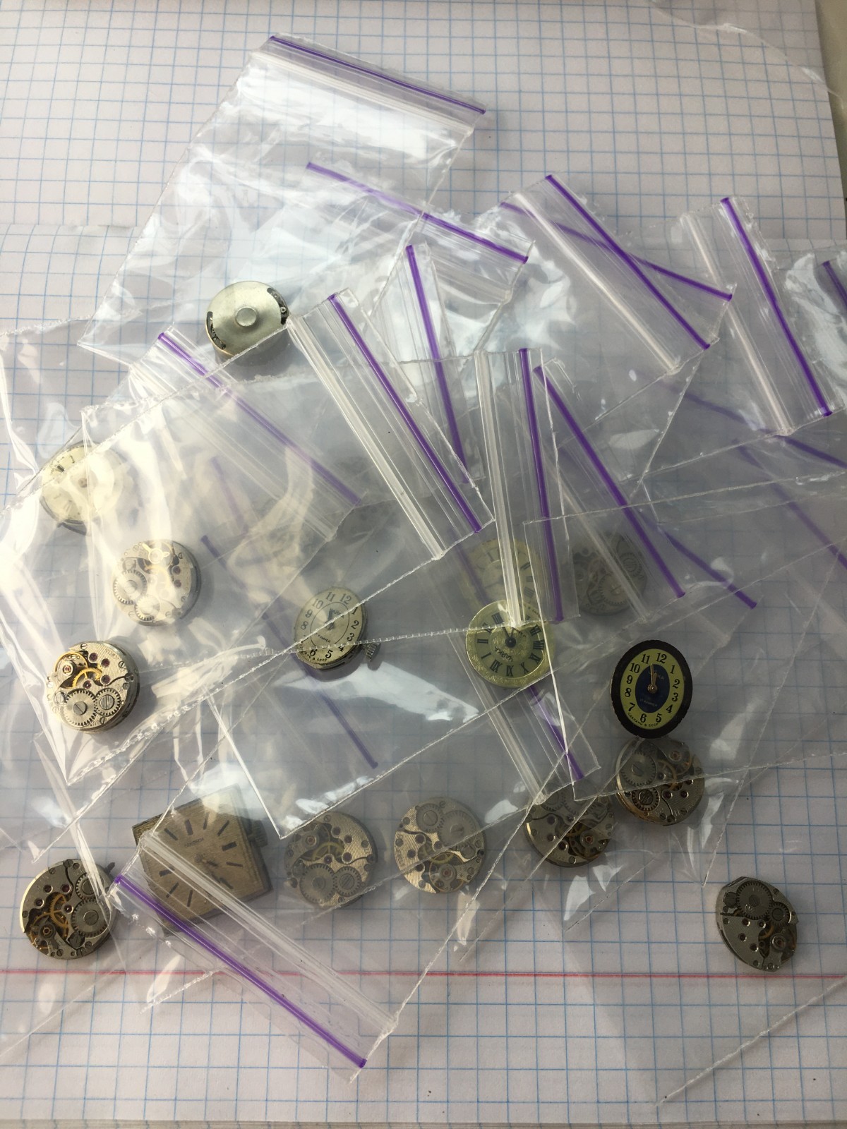 MOVEMENTS (20pcs) FOR Women’s WRIST WATCH Chaika Vintage USSR for parts