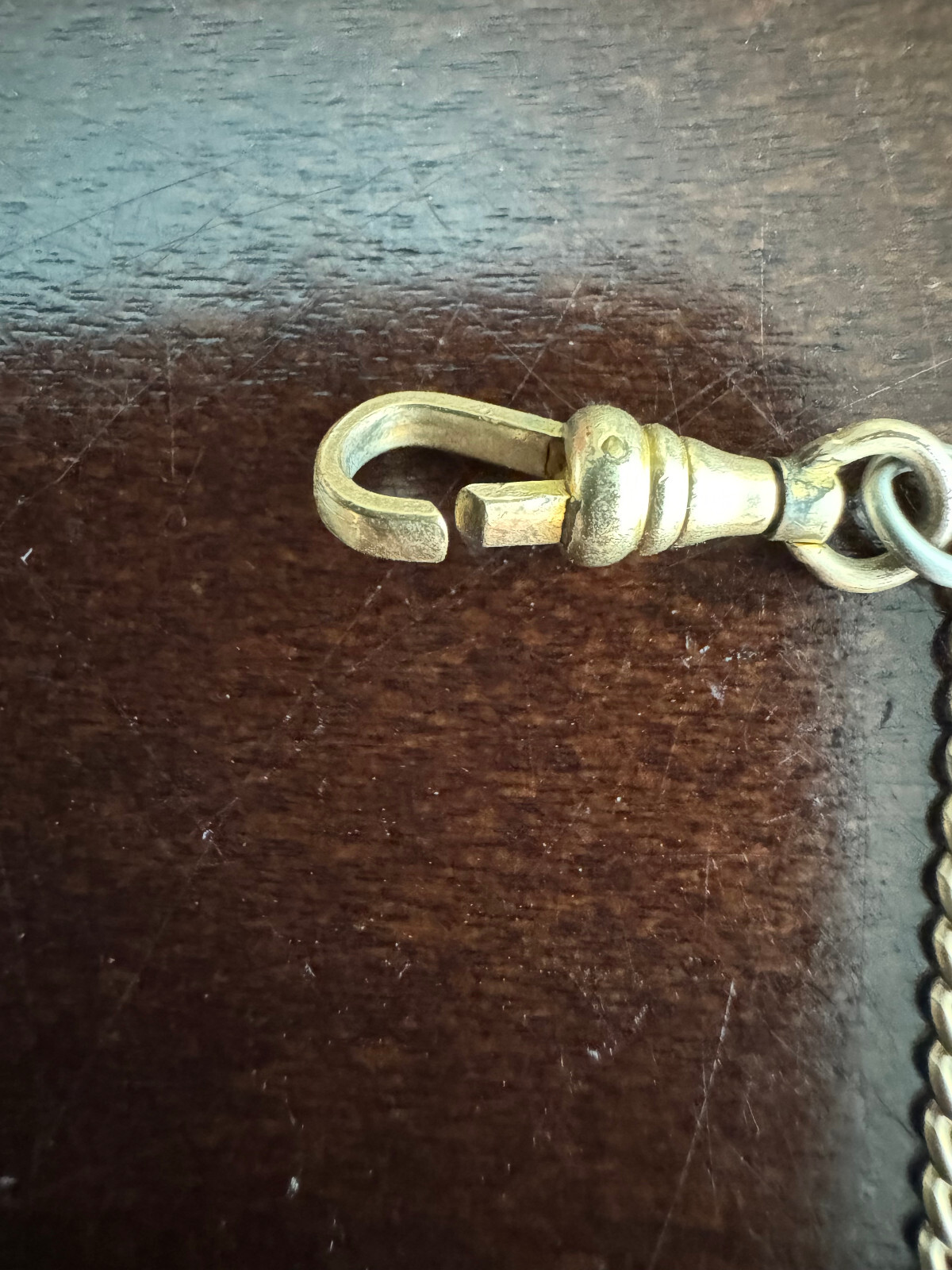 VINTAGE 17.5 INCH H.F.B. POCKET WATCH CHAIN YELLOW GOLD FILLED