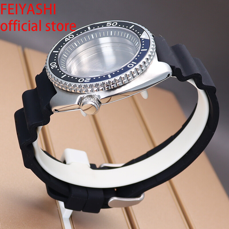 45mm Men’s Watch Case Strap Seiko Skx007 Skx009 Mod For Nh35 NH36 NH38 Movement