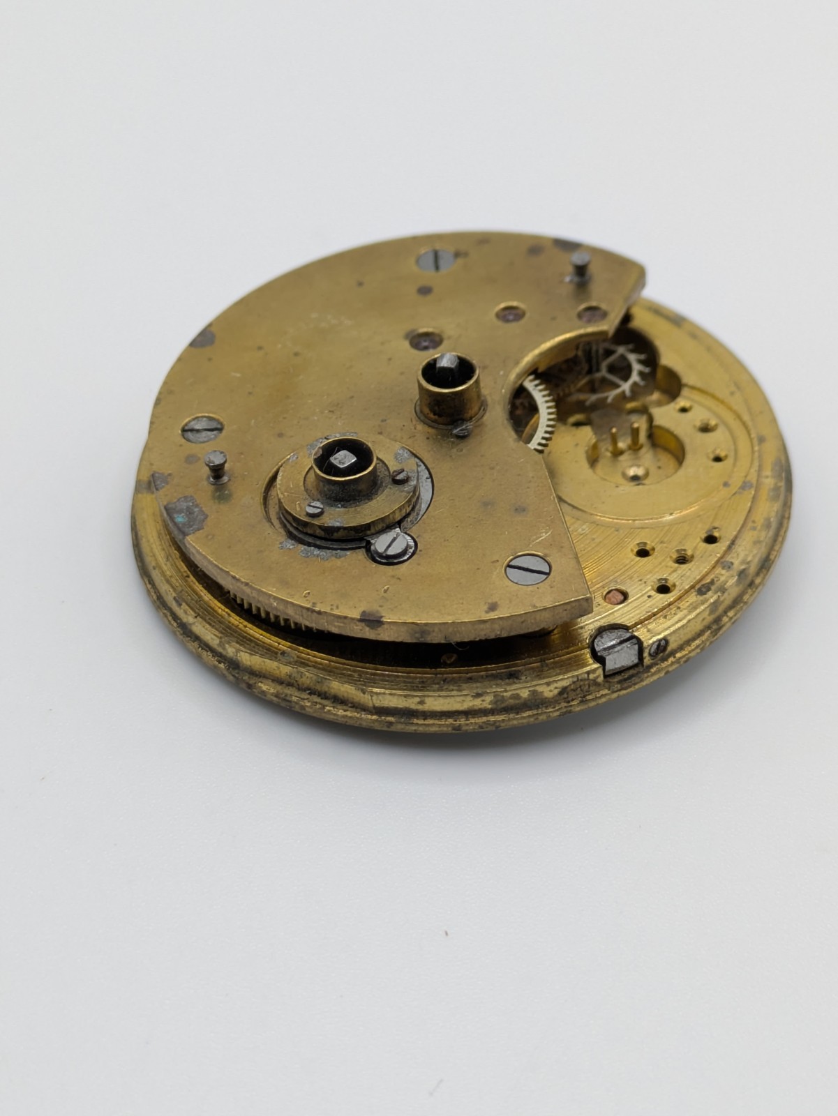 Empire Stores Suisse Manual Wind Pocket Watch Movement Repair No Hands 46.5mm