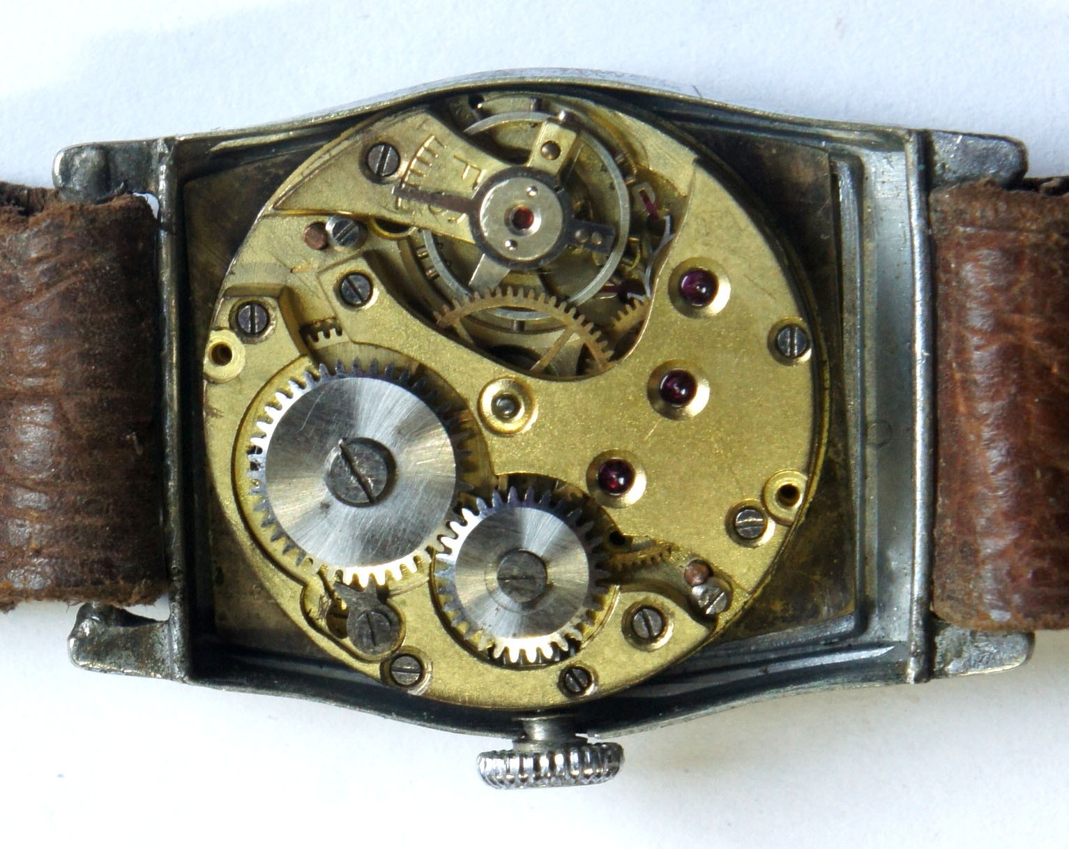 Vintage 1930s Art Deco Rectangular Mechanical Watch – Caliber Forster 2075 Fully