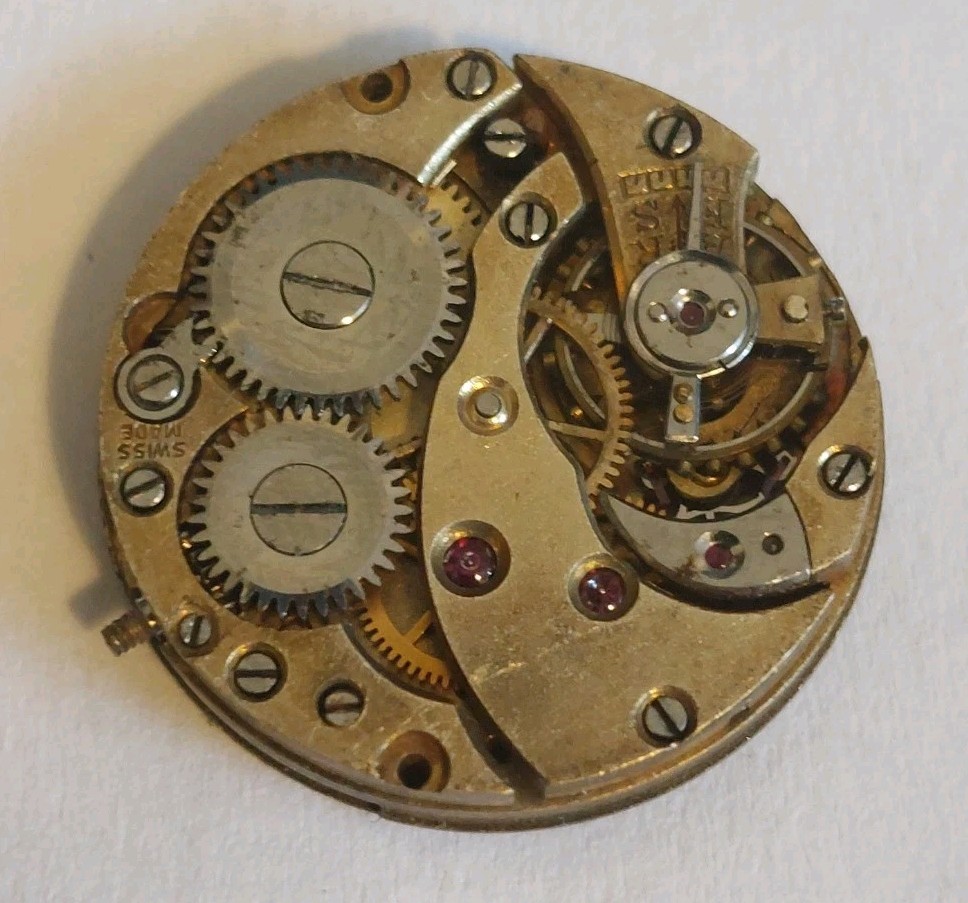 Vintage Ladies Mechanical Watch Movement And Face (Balance Is Okay)