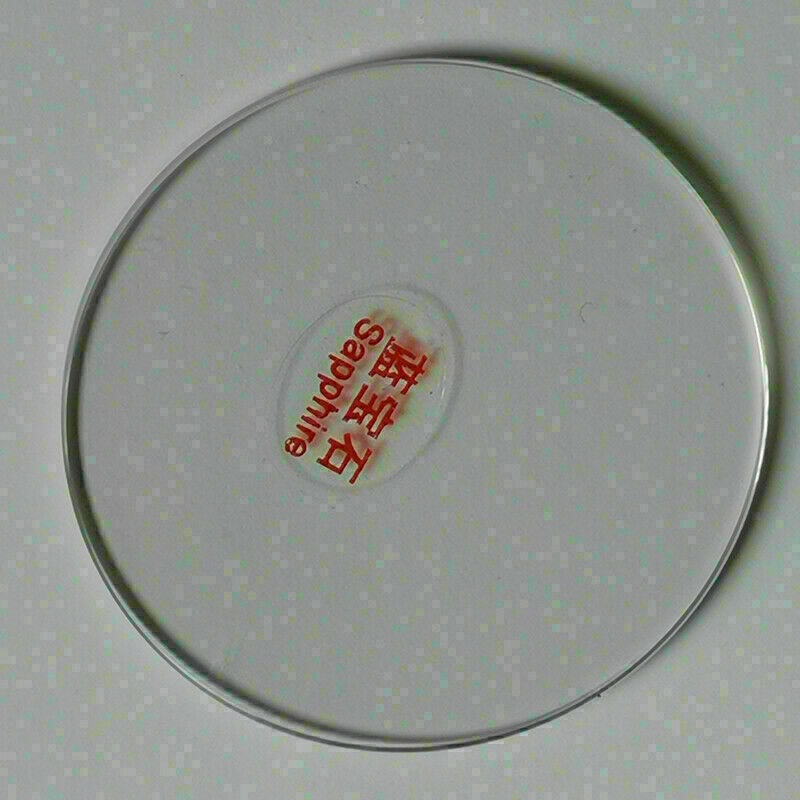 1.0mm-1.2mm Thick Flat Sapphire Watch Glass Round Crystal Replacement 24mm-32mm