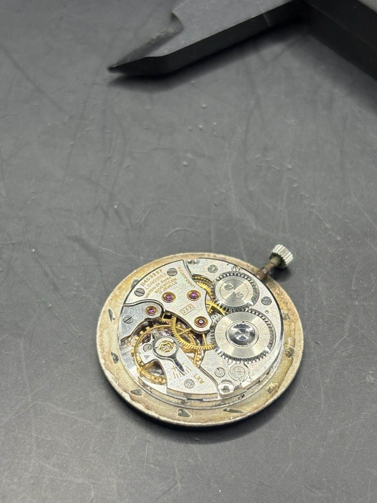 Longines 23Z 17 Jewel Watch Movement and Dial Mens Runs 29mm