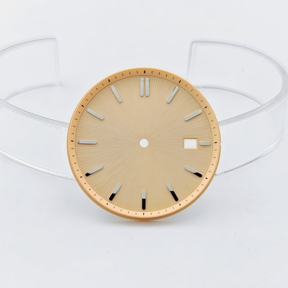 29mm/35mm dial with a brushed finish for NH35 mechanical watch conversion kits