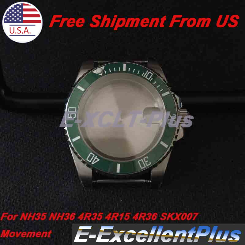40mm For NH35 NH36 4R35 4R15 4R36 SKX00 Movement Sapphire Glass Watch Case 316L