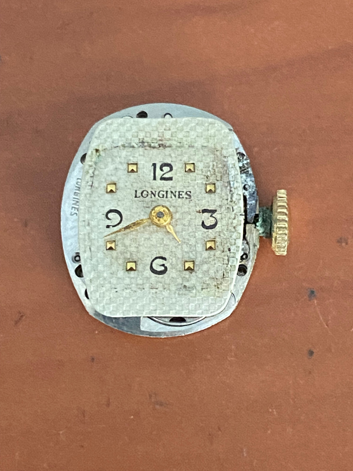 VINTAGE LADIES LONGINES WRIST WATCH MOVEMENT, CAL. 14.16, KEEPING TIME, 17 JEWEL