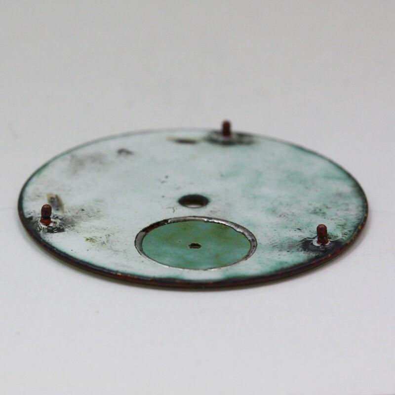 American Waltham Watch Co. 16 Size Enamel Single-Sunk Vintage Pocket Watch Dial