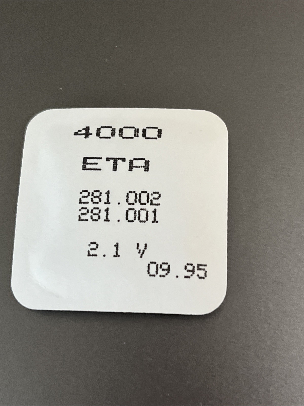 ETA 4000 Electronic Module Circuit 281.002 281.001 2.1 V Authentic Swiss Sealed