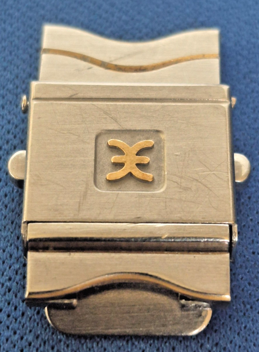 Ebel Sport Classic Wave Men Gold and Steel Watch Clasp Buckle For 15mm Band