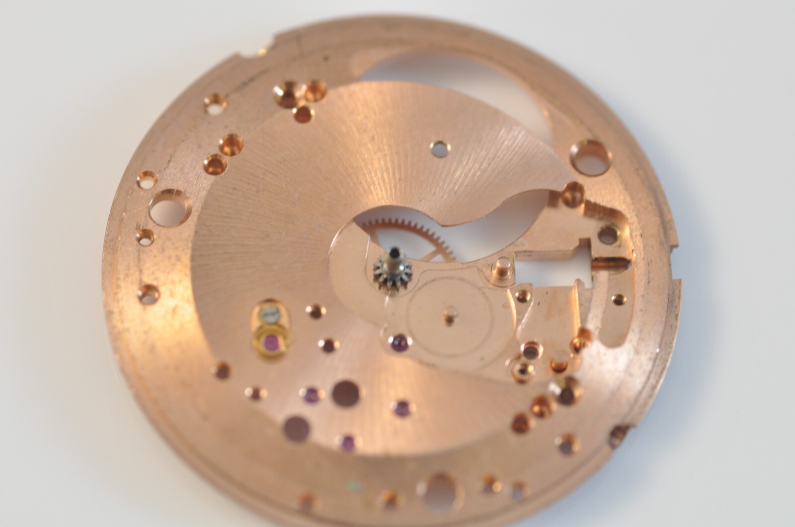 omega watch movement part 550-1000 mainplate & incabloc 550-1346 cal 551 550 552