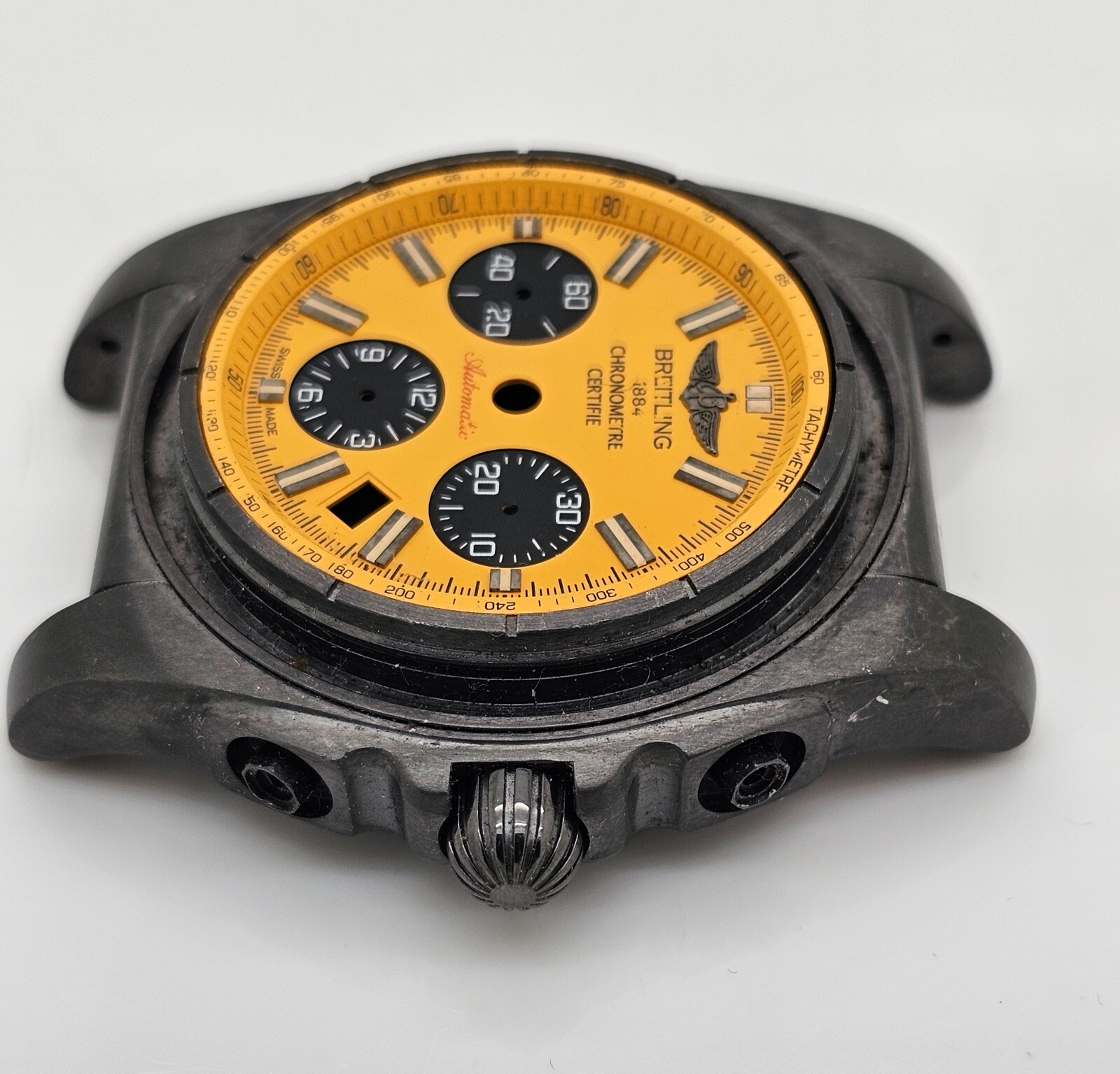 Original Breitling Chronomat 44 mm B01 Black Steel mb0111 Automatic Chronograph