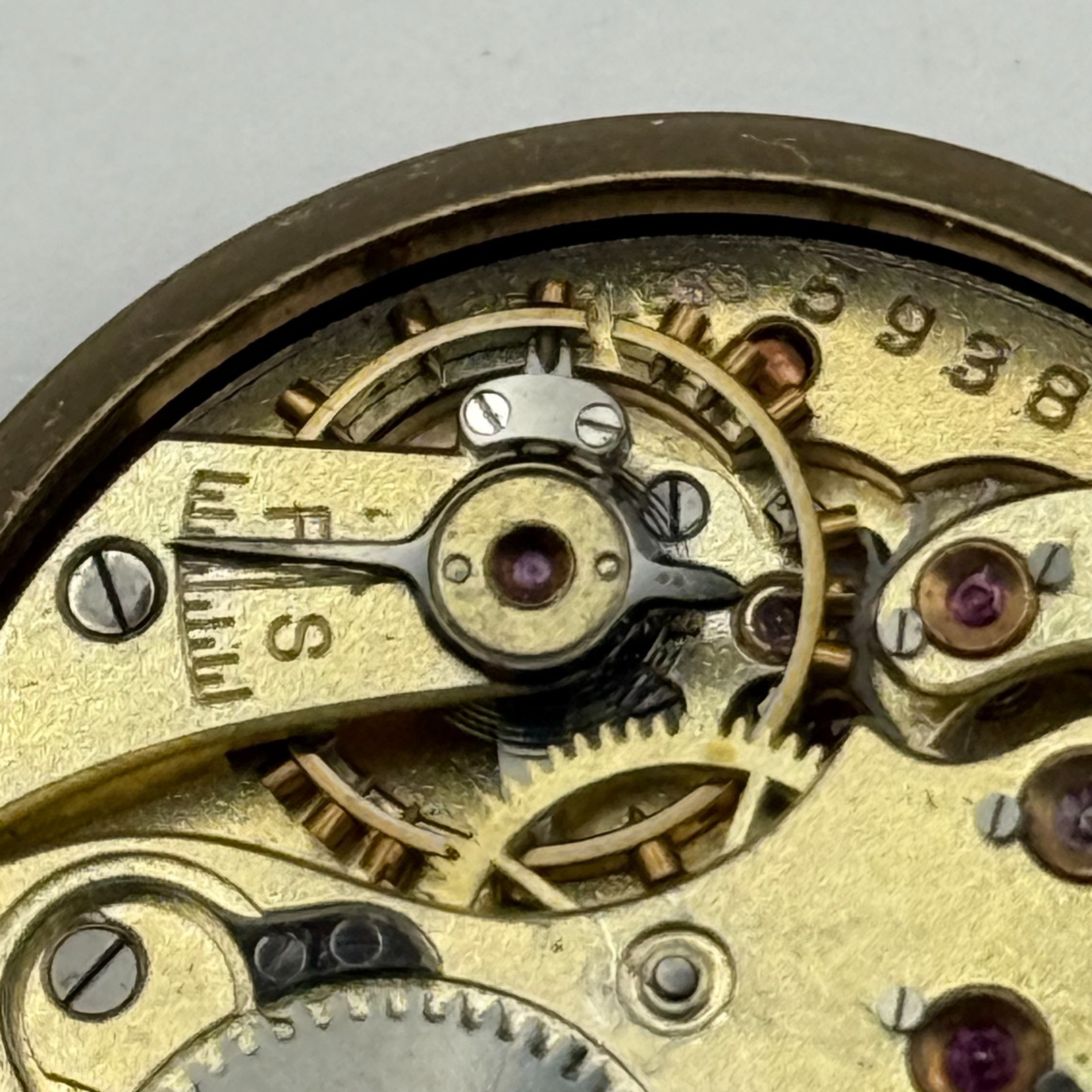 IWC Borgel Trench Watch Movement Peerless High Grade S&Co Manual Parts 29.6mm