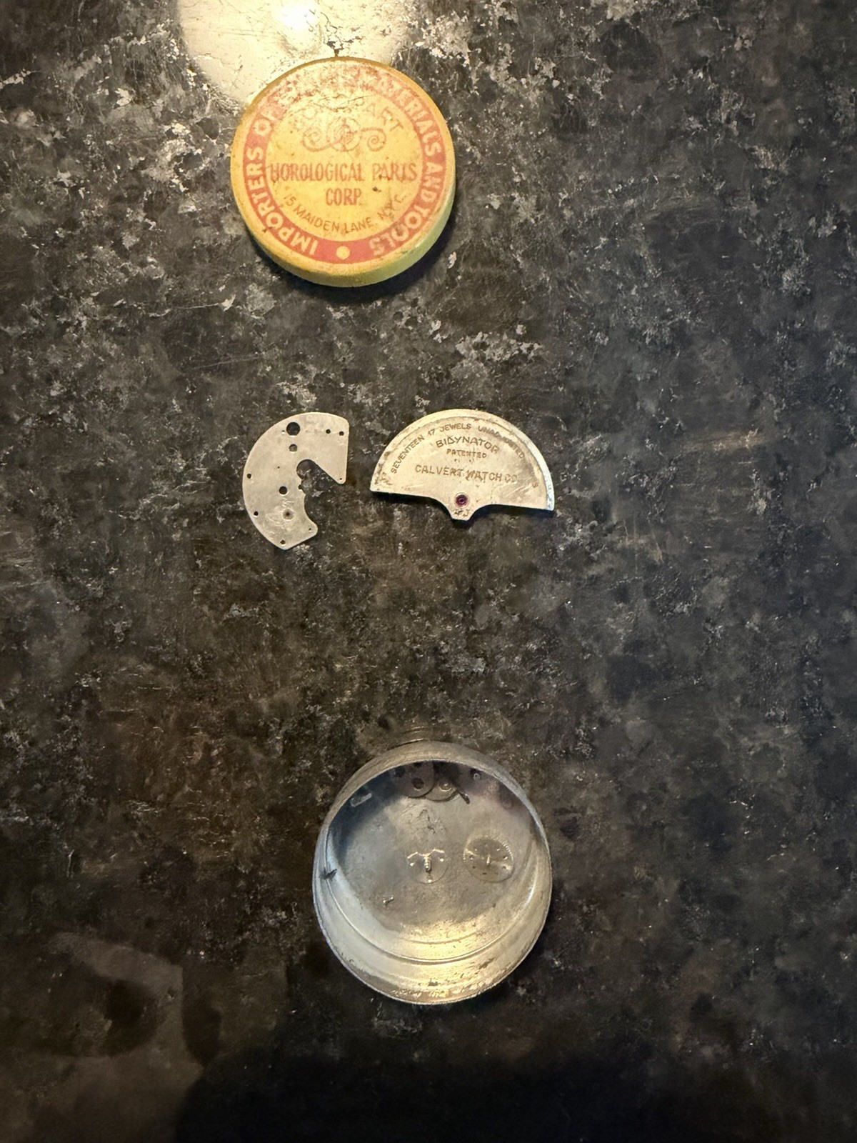 Vintage Watch Parts And Tins Lot
